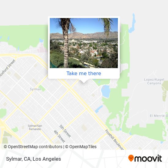 Mapa de Sylmar, CA