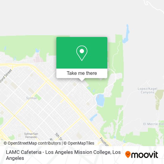 Mapa de LAMC Cafeteria - Los Angeles Mission College