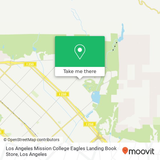 Mapa de Los Angeles Mission College Eagles Landing Book Store