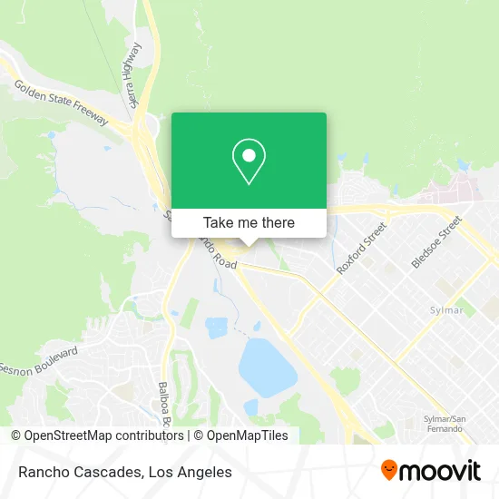 Rancho Cascades map