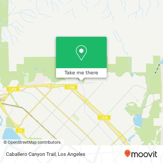 Mapa de Caballero Canyon Trail