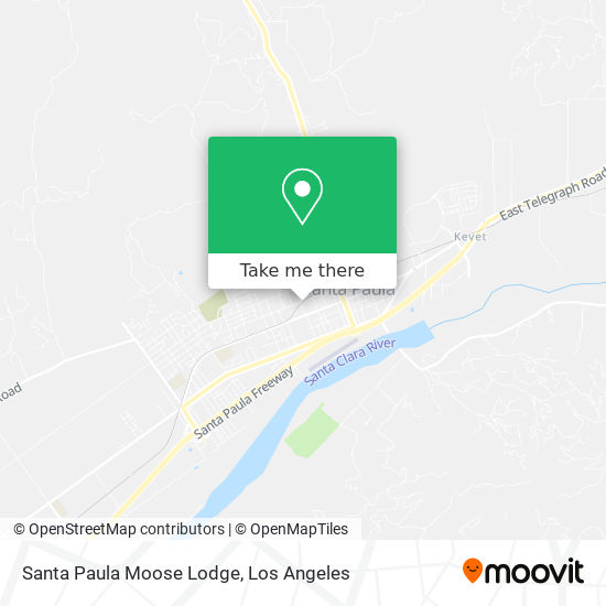 Mapa de Santa Paula Moose Lodge