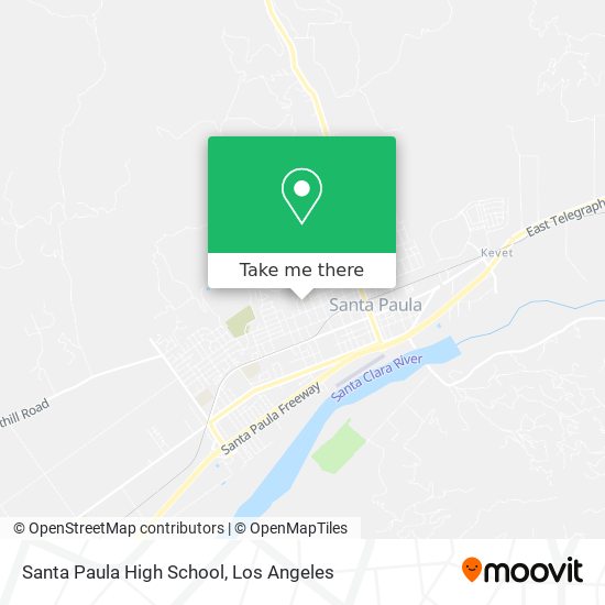 Mapa de Santa Paula High School