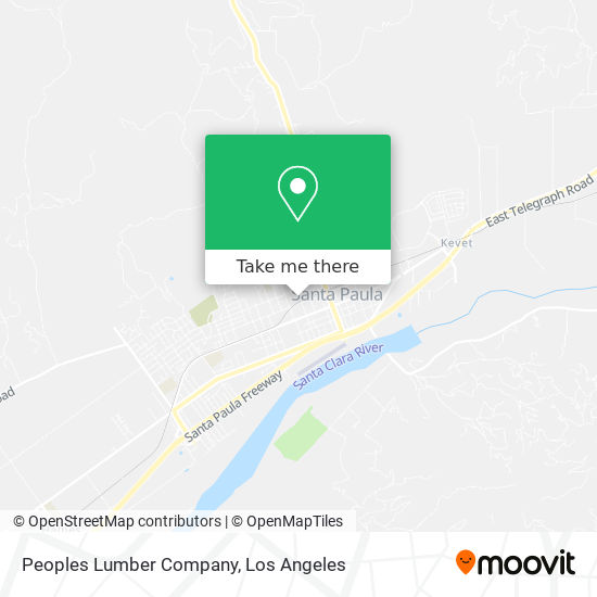 Peoples Lumber Company map