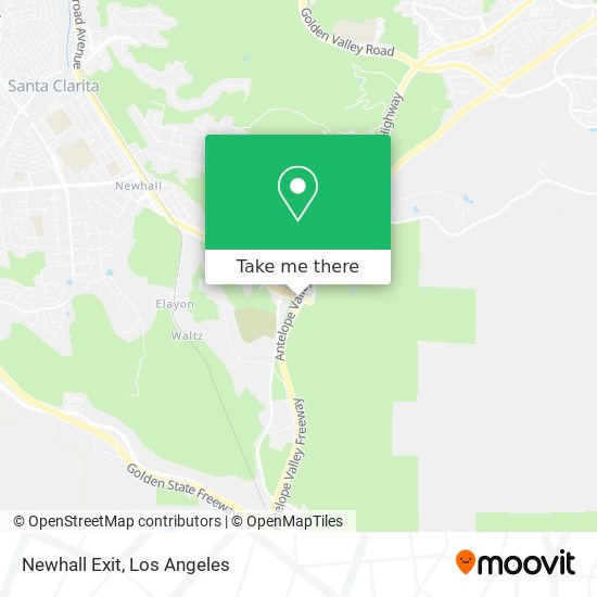 Mapa de Newhall Exit