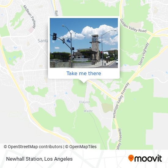 Newhall Station map