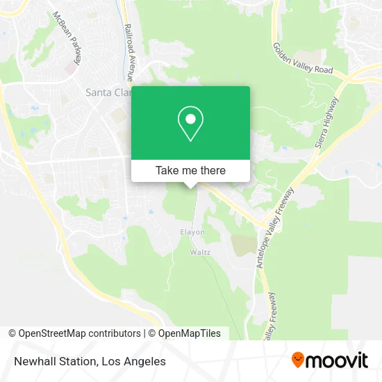 Newhall Station map