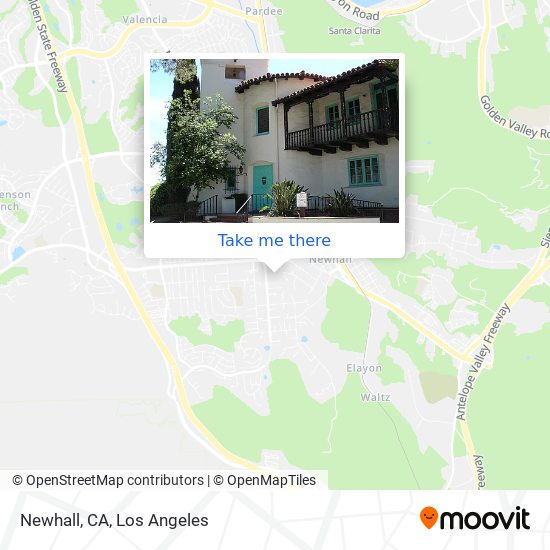 Newhall, CA map