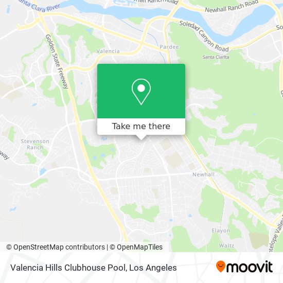 Valencia Hills Clubhouse Pool map