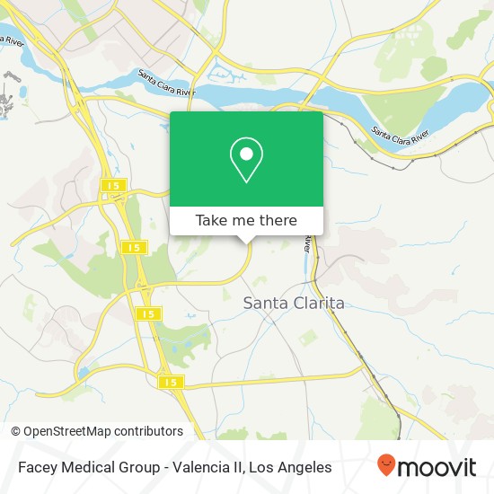 Facey Medical Group - Valencia II map