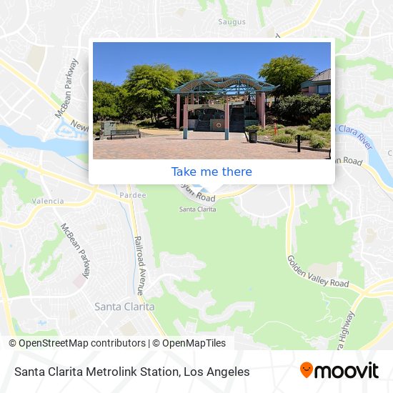 Santa Clarita Metrolink Station map