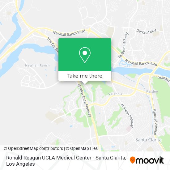 Mapa de Ronald Reagan UCLA Medical Center - Santa Clarita