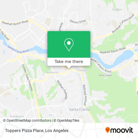 Mapa de Toppers Pizza Place