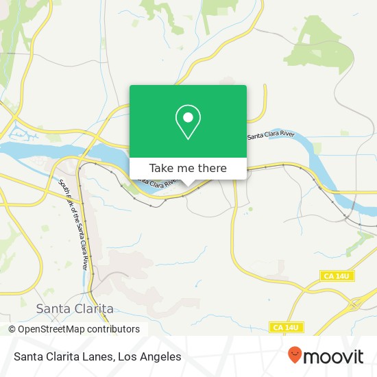 Mapa de Santa Clarita Lanes