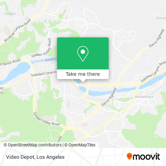 Video Depot map