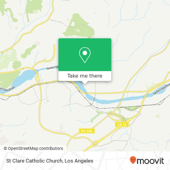 St Clare Catholic Church map