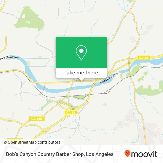 Bob's Canyon Country Barber Shop map