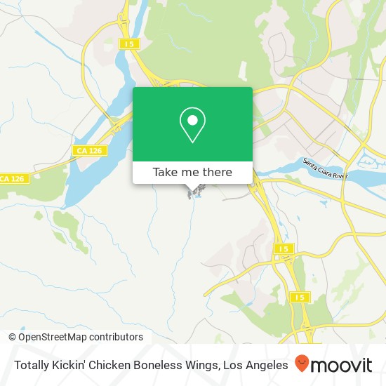 Mapa de Totally Kickin' Chicken Boneless Wings