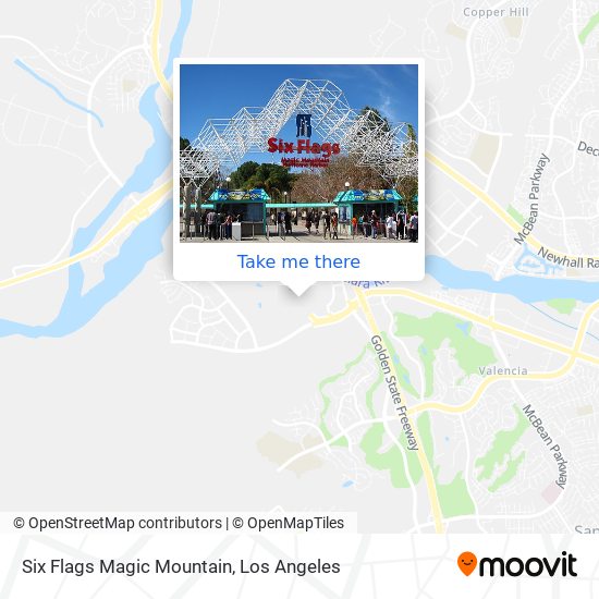 Six Flags Magic Mountain map