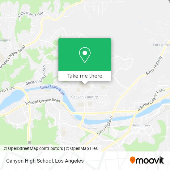 Mapa de Canyon High School