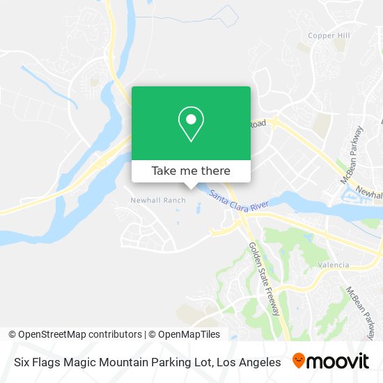 Six Flags Magic Mountain Parking Lot map