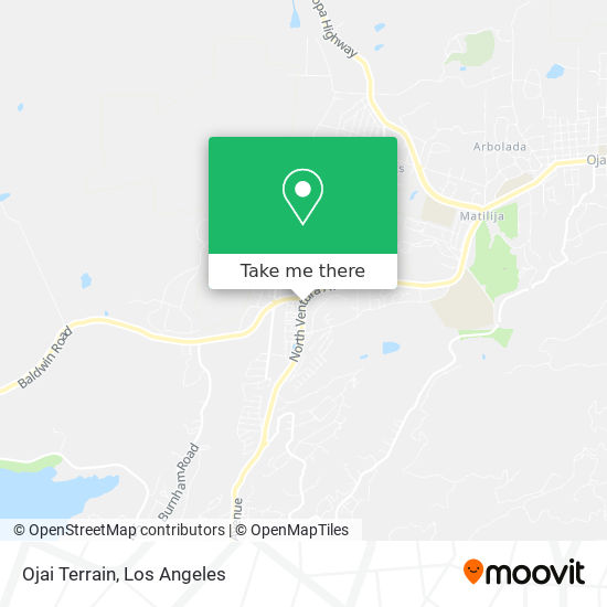 Ojai Terrain map