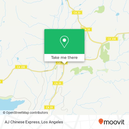 AJ Chinese Express map