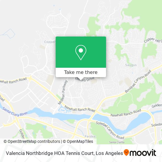 Mapa de Valencia Northbridge HOA Tennis Court