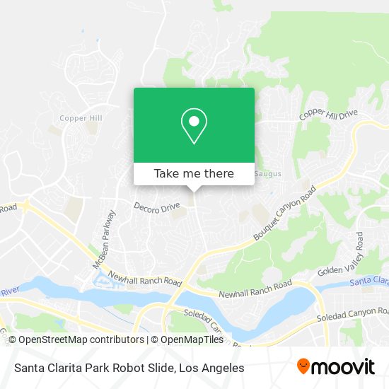 Santa Clarita Park Robot Slide map