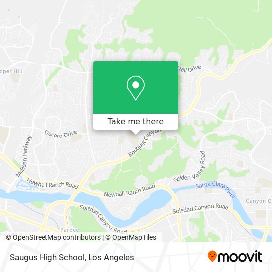 Mapa de Saugus High School