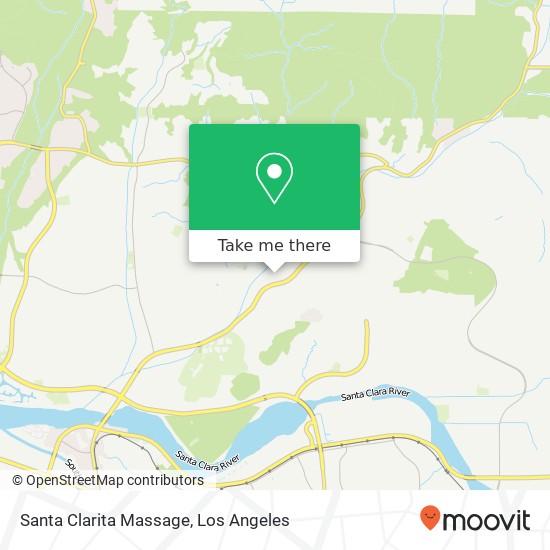 Santa Clarita Massage map