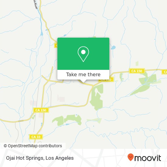 Mapa de Ojai Hot Springs