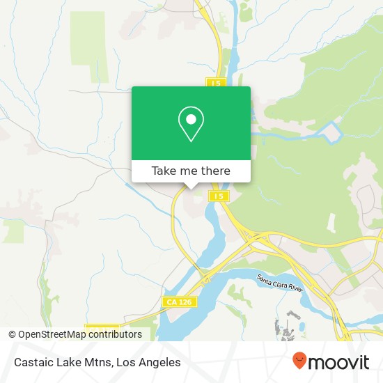 Castaic Lake Mtns map