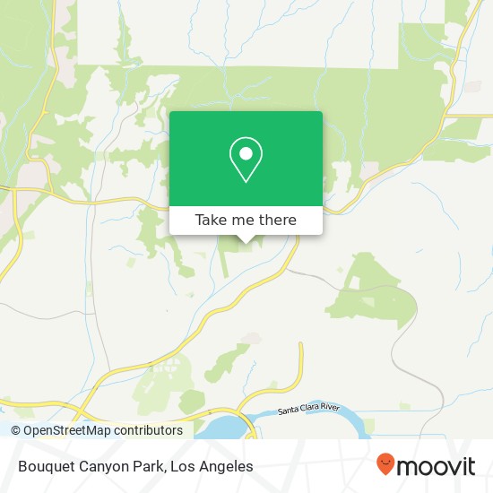 Bouquet Canyon Park map
