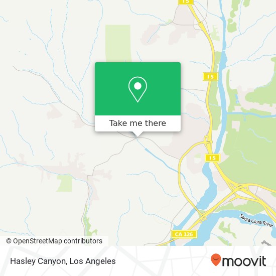 Hasley Canyon map