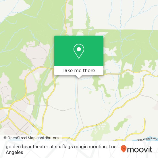 golden bear theater at six flags magic moutian map