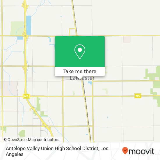 Antelope Valley Union High School District map