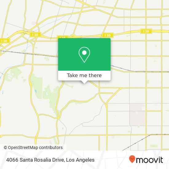 Mapa de 4066 Santa Rosalia Drive