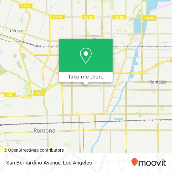 San Bernardino Avenue map
