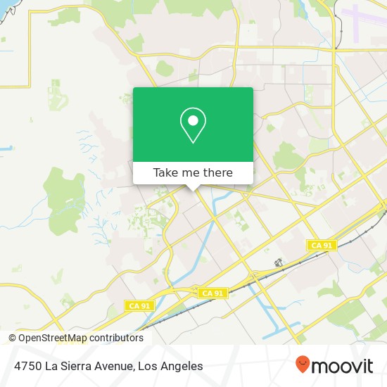 Mapa de 4750 La Sierra Avenue