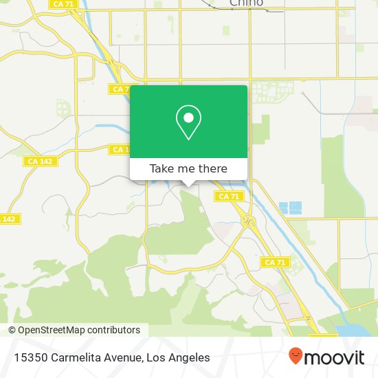 Mapa de 15350 Carmelita Avenue
