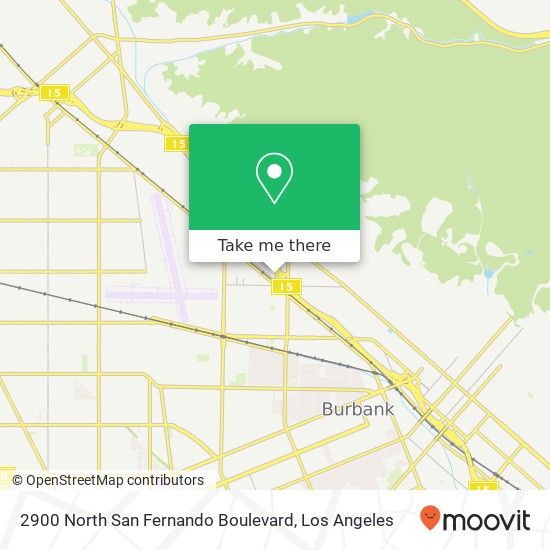 Mapa de 2900 North San Fernando Boulevard