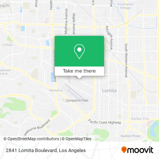 Mapa de 2841 Lomita Boulevard