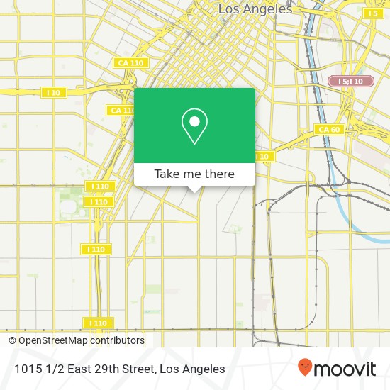 1015 1/2 East 29th Street map