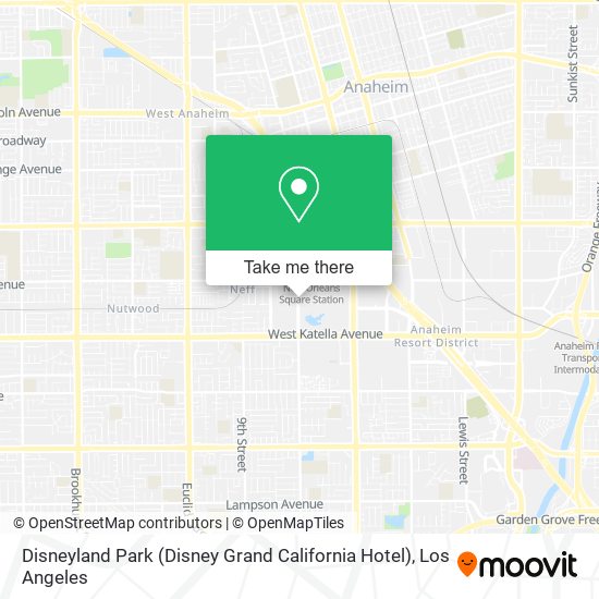 Disneyland Park (Disney Grand California Hotel) map