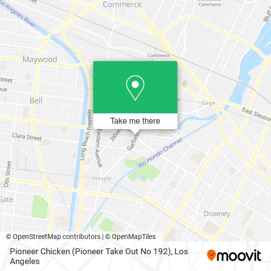 Mapa de Pioneer Chicken (Pioneer Take Out No 192)