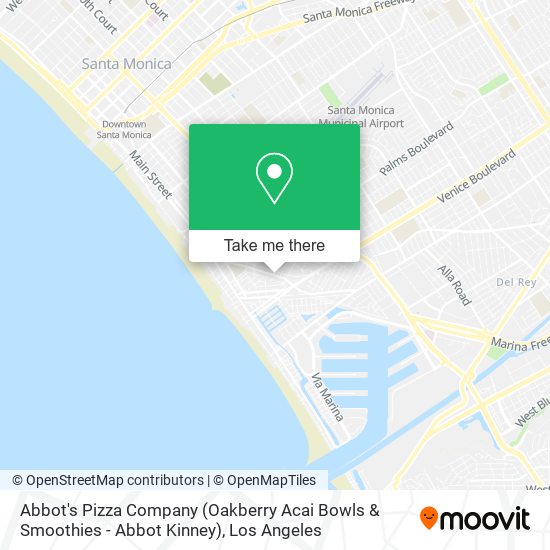 Mapa de Abbot's Pizza Company (Oakberry Acai Bowls & Smoothies - Abbot Kinney)