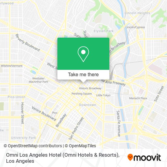 Omni Los Angeles Hotel (Omni Hotels & Resorts) map