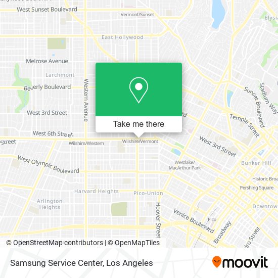 Mapa de Samsung Service Center