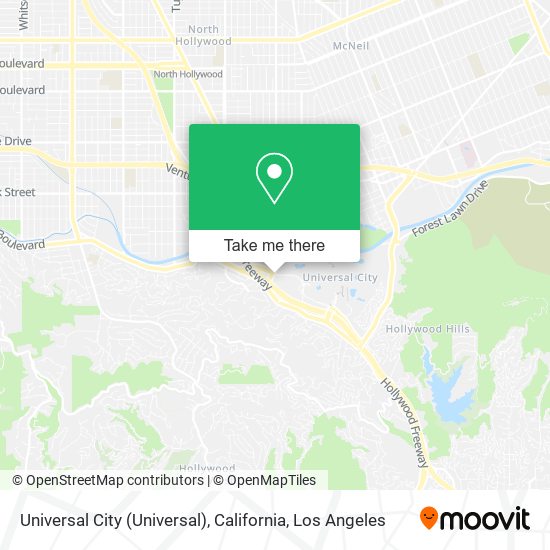 Universal City (Universal), California map